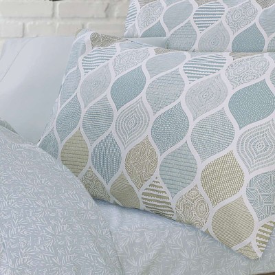 Μαξιλαροθήκη Βαμβακερή Geo Blue 52X72 Espree