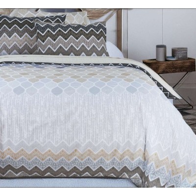 Σετ Σεντόνια Υπέρδιπλα Kiris Beige 4Τμχ 240X270 Espree