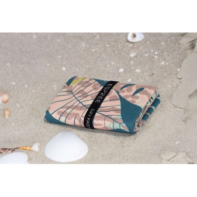Πετσέτα Θαλάσσης Microfiber Jungle Petrol 80X160 Espree
