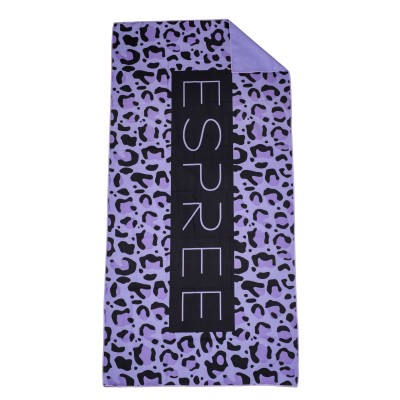Πετσέτα Θαλάσσης Microfiber Leopard Lilac 80X160 Espree